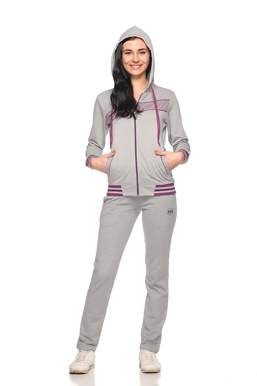 ex10sive fleece greymel active wear tracksuit