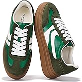 Project Cloud Platform Sneakers for Women Footwear - Memory Foam Insole Womens Shoes, Lightweight and Non-Slip Sole Lace Up Fashion Sneakers for Women 2026 (Volley)