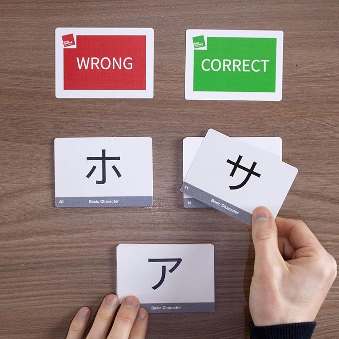 Amazon Com Japanese Katakana Flash Cards With Included Manga Page Memory Game Katakana Chart Audio Files Toys Games