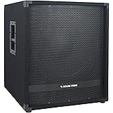 Sound Town METIS Series 1800 Watts 15” Powered Subwoofer with Class-D Amplifier, 4-inch Voice Coil, High-Pass Filter (METIS-1