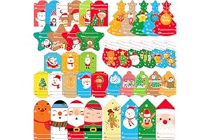 BAYLAY Christmas Gift Tags - 240PCS Christmas Labels Self Adhesive Christmas Tags Stickers Christmas Gifts Tags Christmas Tags for Gifts