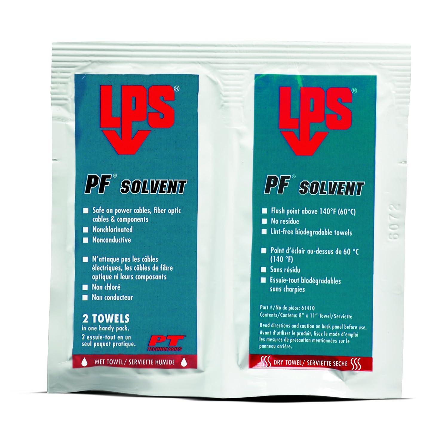 LPS PF Solvent, wet/dry Wipe (Pack of 144) Amazon.ca Industrial