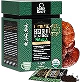Mehdi Reishi Ultimate Reishi Mushroom Formula – 30 Servings –100% Pure, Premium and Organic Reishi Extract and Spores Powder - Ganoderma Lucidum, Lingzhi - High Potency Powder (30 Grams)
