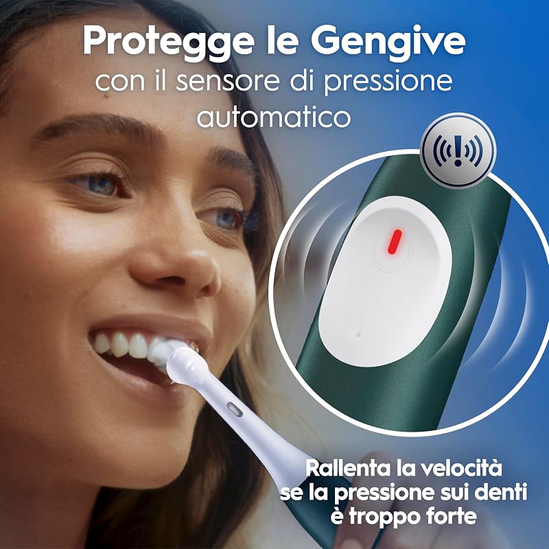 iO 2 Spazzolino Elettrico, 1 Testina di Ricambio, Custodia, Verde