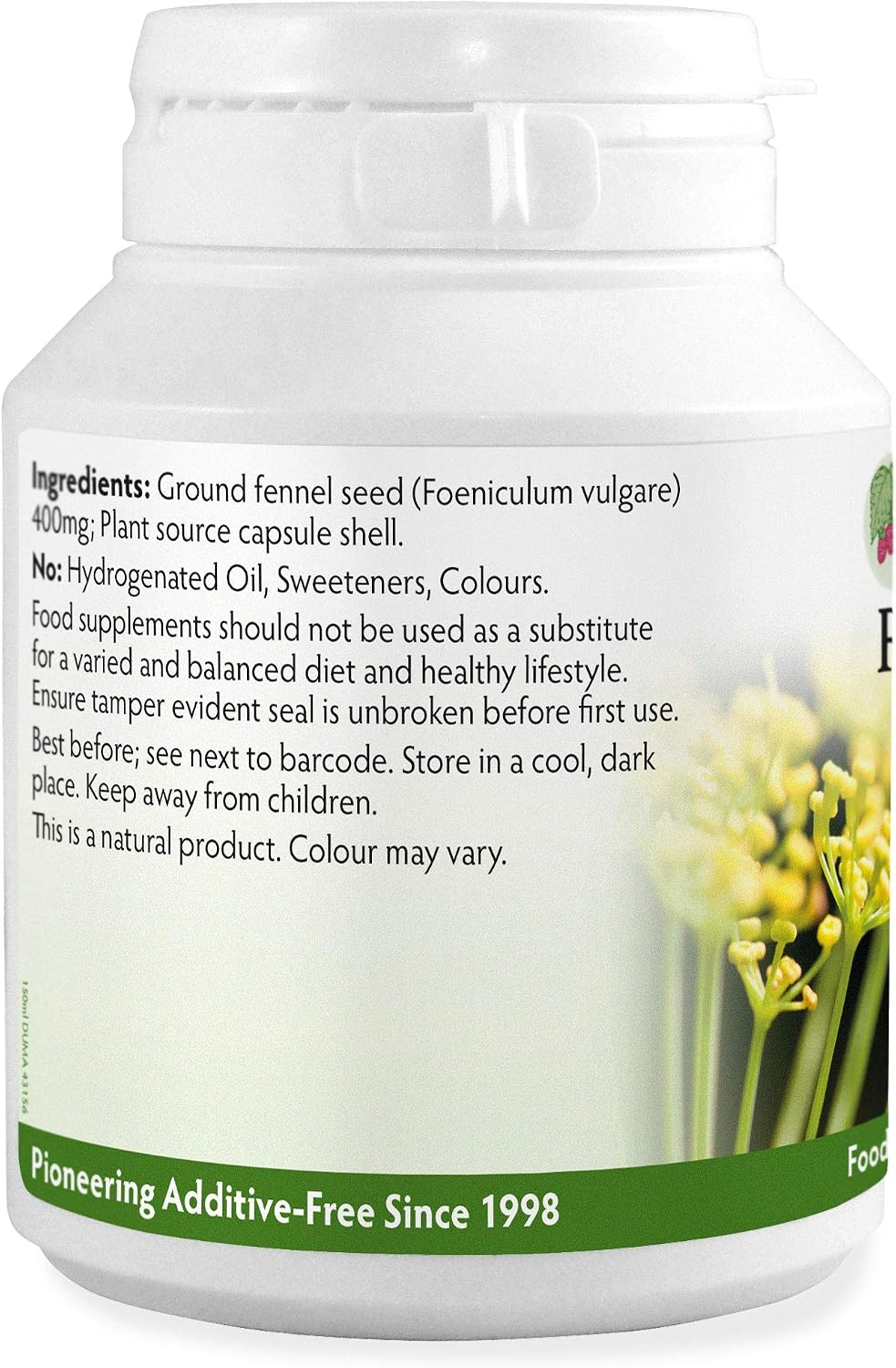 Fennel Seed 400mg x 90 Capsules (100% Additive Free Supplements), 90 count (Pack of 1) - Image 3