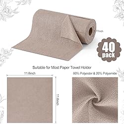Homaxy Microfiber Cleaning Cloth Roll, 40 Pack