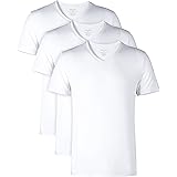 DAVID ARCHY Men's Undershirts Ultra Soft Micro Modal V-Neck Breathable T-Shirts 2 or 3 Pack