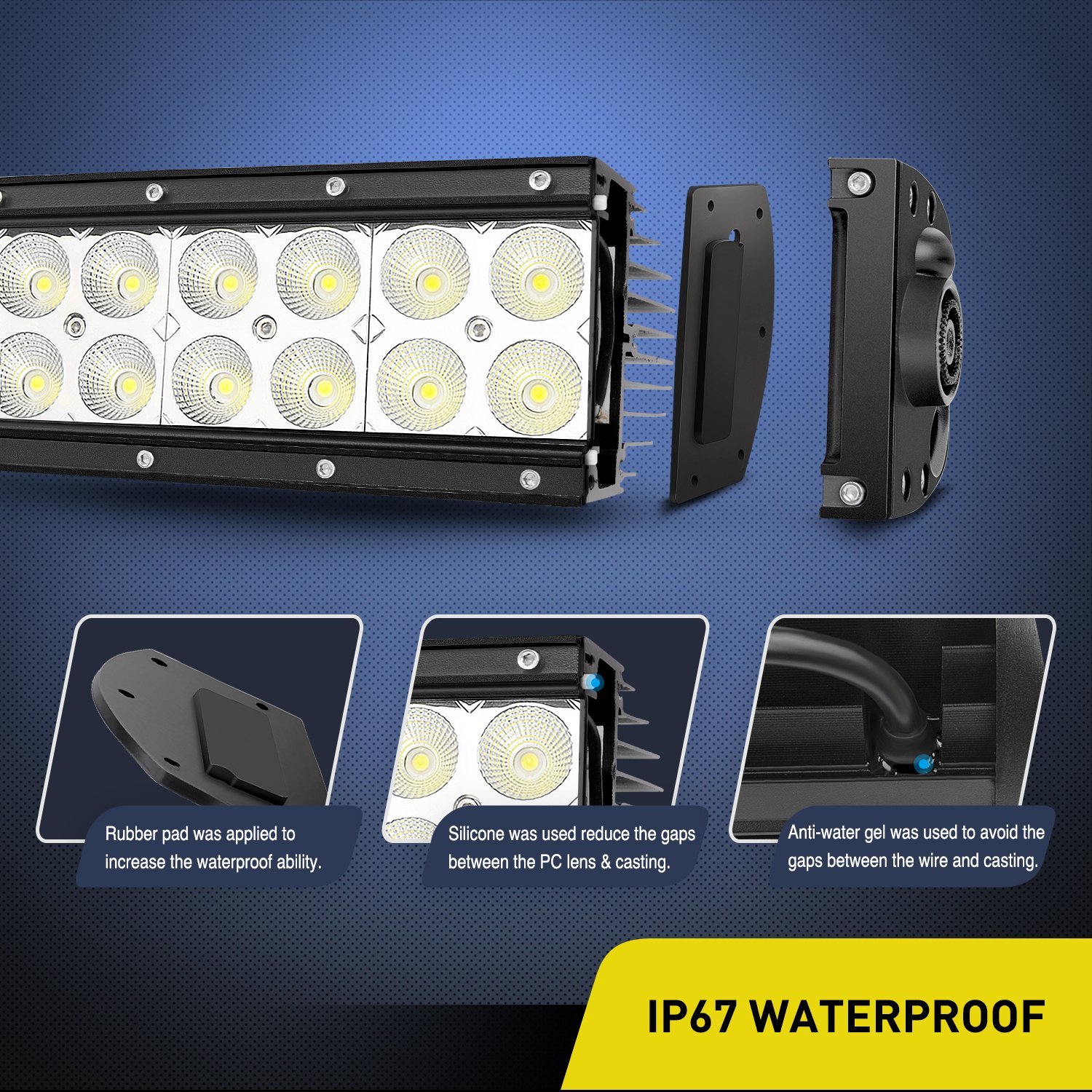 Light Up The Night: Nilight 42-Inch 240W Double Row Curved LED Light Bar – Spot/Flood Combo (70017C-A)