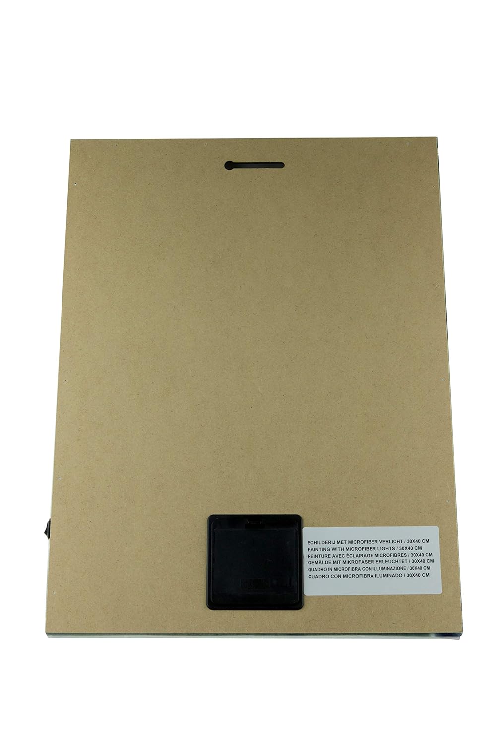 Clever Creations Snowy Winter Path Light Up Poster Sparkling