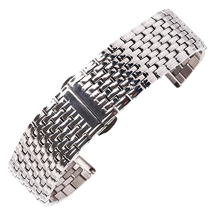 AUTULET Herren Edelstahl Armband Optionale Farbe 20mm 22mm