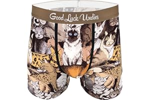 Good Luck Undies Men's Cats & Dogs Boxer Brief Underwear
