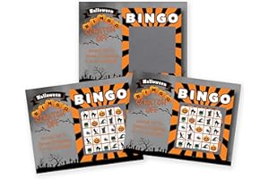 My Scratch Offs - 26 Pack Halloween Bingo Scratch Off Game Cards for Party Favors, Business Promotion, Prizes, Rewards, School Supplies & Family Games - 3x4
