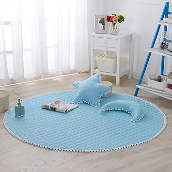 Amazon 綿花世界 コットン おしゃれ プレイマット ルームマット