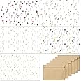 slapaflife Blank Cards with Envelopes All Occasion,Elegant Floral Design Blank Greeting Cards 4x6,20Pack -Blank Greeting Cards,Note Cards with Matching Peel-and-Seal Rustic Envelopes