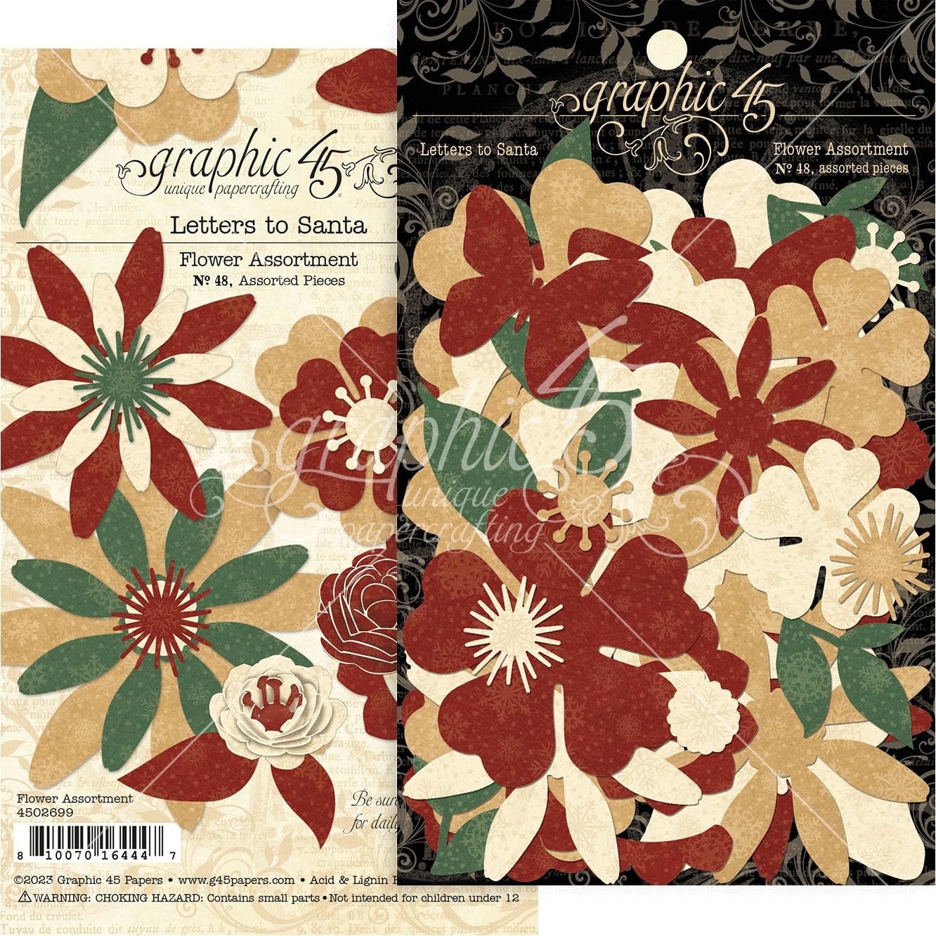 Graphic 45 Flower Assortment-Letters to Santa