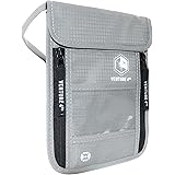 Travel Neck Pouch Neck Wallet with RFID Blocking – Passport Holder to Keep Your Cash And Documents Safe – Get Peace Of Mind W