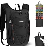 Small Hiking Backpack 13L Lightweight Foldable Travel Daypack for Men Women | 0.62 lb,Water-Resistant Nylon, Hydration Compatible, Packable Hiking Bag for Day Trips, Biking, Walking, Camping