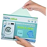 Homevative Laundry Detergent Sheets, Easy dissolve, 30 sheets, Fresh & Clean scent, Eco-friendly package, Great for travel, c