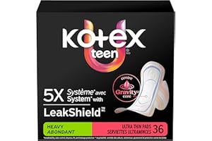 Core Teen Ultra-Thin Winged Heavy Pads 36CT