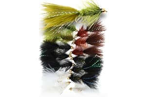 THE FLY CRATE ADVENTURE BY THE FLY The Fly Crate Woolly Bugger Flies for Trout Fly Fishing Assortment - Streamer Fly Fishing Flies