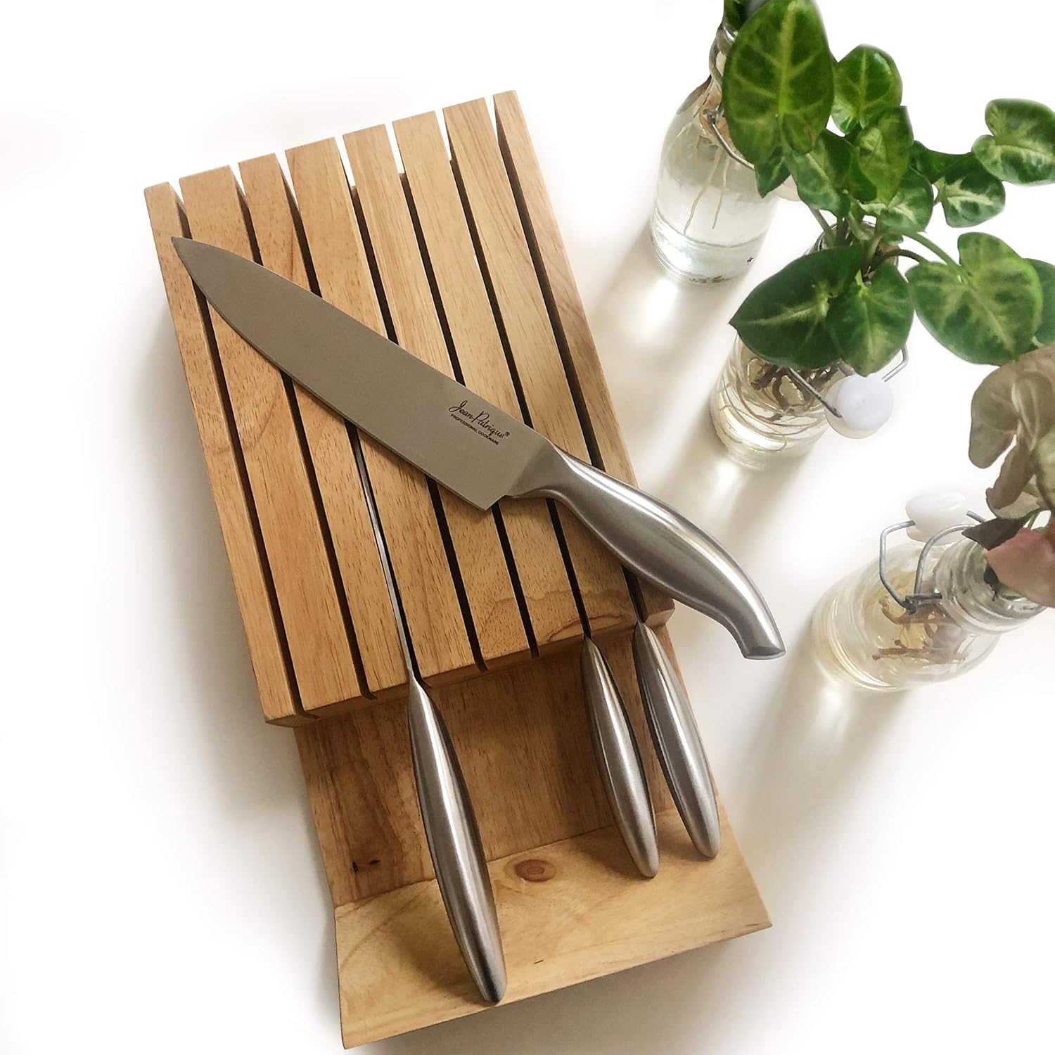 in-Drawer Knife Block Without Knives, Beige - Image 3