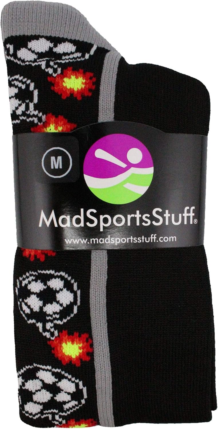 MadSportsStuff Bomber Soccer Socks Over The Calf Length (Multiple Colors) : Clothing