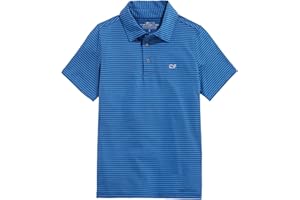 vineyard vines Boys' Bradley Stripe Sankaty Polo