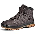 Wondamo Men's Snow Boots Lightweight Waterproof Winter Boots Fur Lined Anti-slip Cold Weather Shoes
