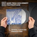 BIG FUDGE 7 inch Outer Vinyl Sleeves 50pcs Clear 3 mil 7.42 x 7.42 in view 4