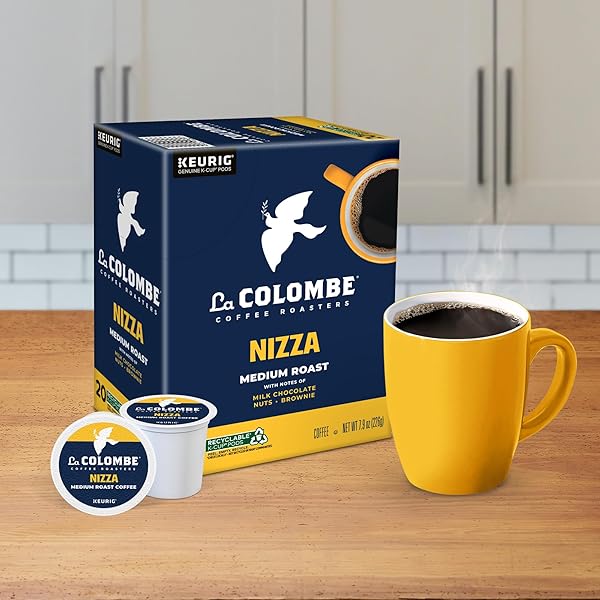 LA COLOMBE® COFFEE ROASTERS NIZZA MEDIUM ROAST COFFEE, SINGLE SERVE KEURIG® K-CUP® PODS, 20 COUNT BOX