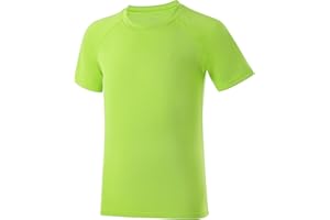 DRONIRING Boys' UPF 50+ Rash Guard Short Sleeve, UV Sun Protection SPF Swim Shirts, Youth Kids Rashguard Water Shirt for Beach Surfing