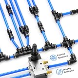 TAILONZ PNEUMATIC Blue PU Air Tube 10mm OD 6.5mm ID 10m Kit view 6