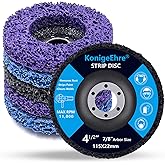 6 Packs 4-1/2" x 7/8" Strip Discs Stripping Wheel Fit Angle Grinder Clean and Remove Paint Coating Rust Welds Oxidation