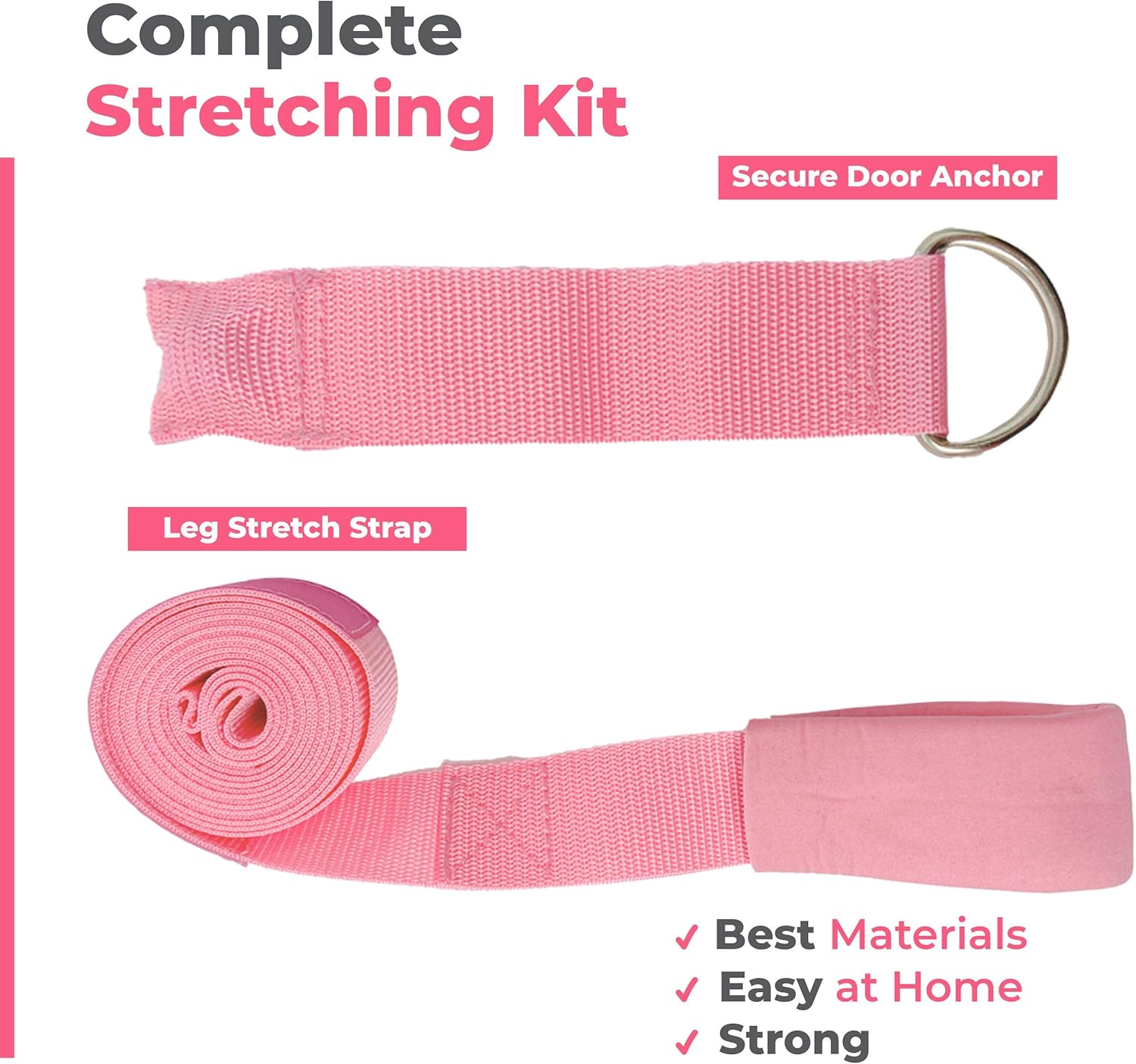 Leg Stretcher Strap – Adjustable Ballet Stretch Strap with Door Anchor to Improve Flexibility, Easy to Install Split Trainer Stretching Equipment for Ballet, Dance, Yoga, Gymnastics or Cheer : Sports & Outdoors