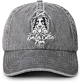 InnoBeta Border Collie Gifts for Women, Best Border Collie Mom Hat Gifts for Christmas, Birthday, Adjustable Embroidered Baseball Cap