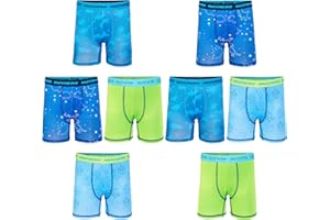 Skechers boys Amazon Exclusive 8pk Athletic Boxer Briefs With Unique Prints in Sizes 2/3t, 4, 6, 8 and 10