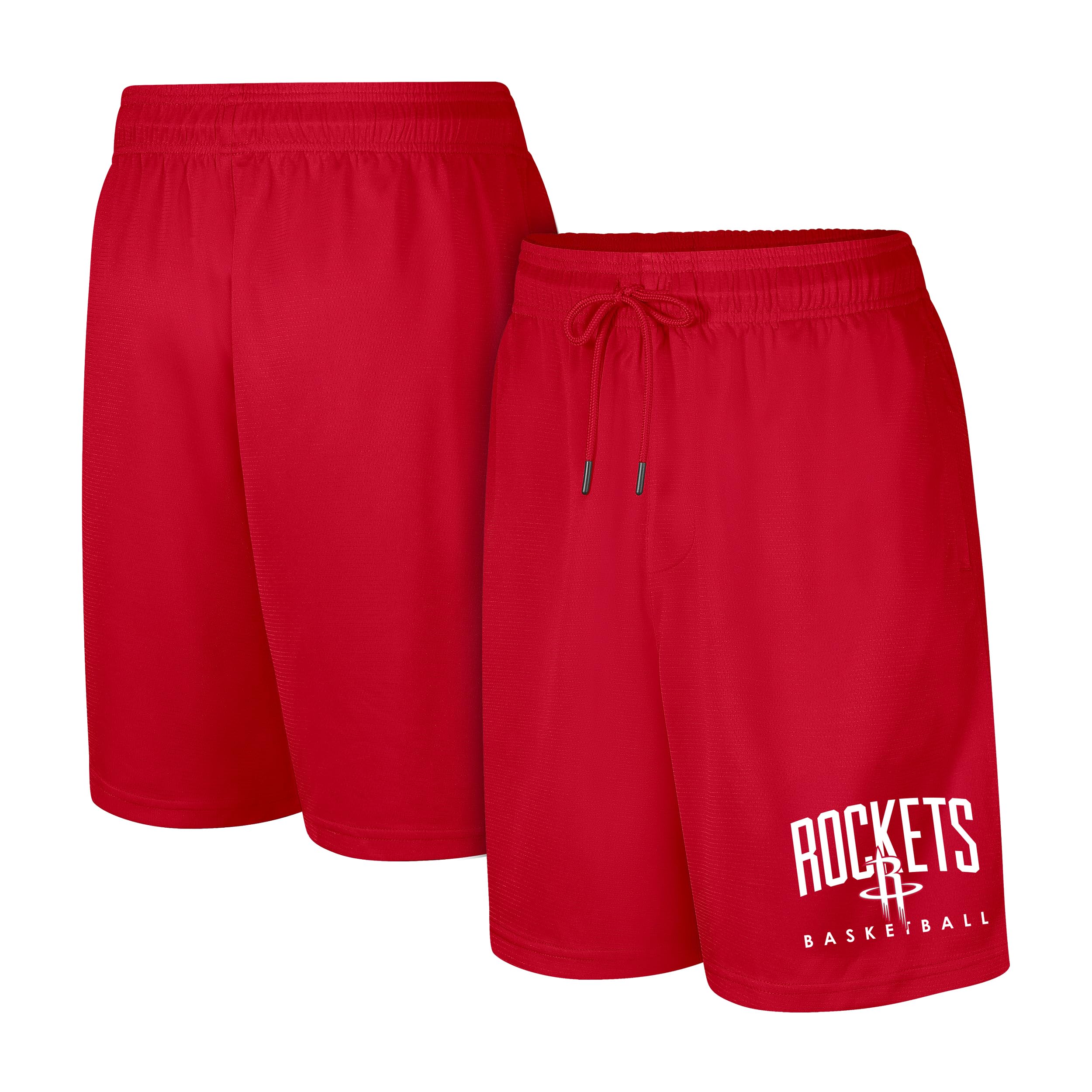 Ultra Game NBA Official Men’s Teamster Basketball Shorts, Houston Rockets, Team Color, Medium Image