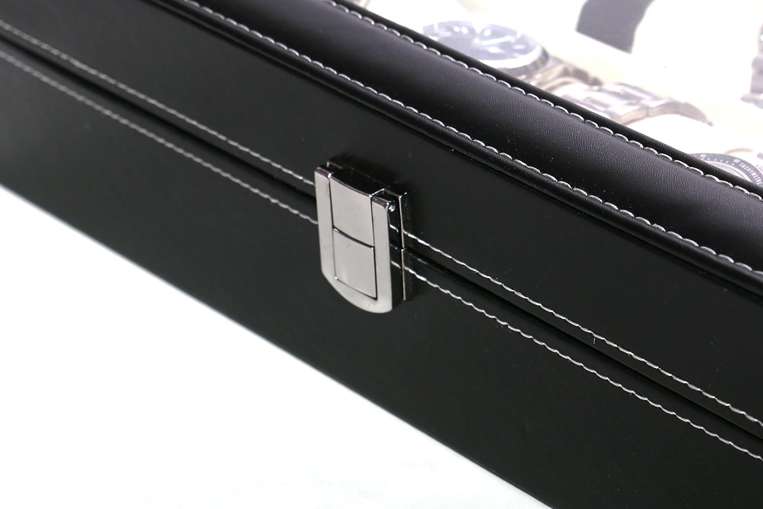 MaestroRelojero Watch case for 12 PU, Black/White - Image 4