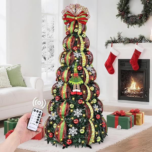 MARTINE MALL 6FT WHIMSICAL POP UP CHRISTMAS TREE...
