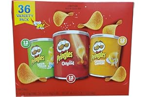 Pringles Grab & Go Potato Chips Variety Pack 36 Count (Net Wt 49.2 Oz), 49.2 ounces