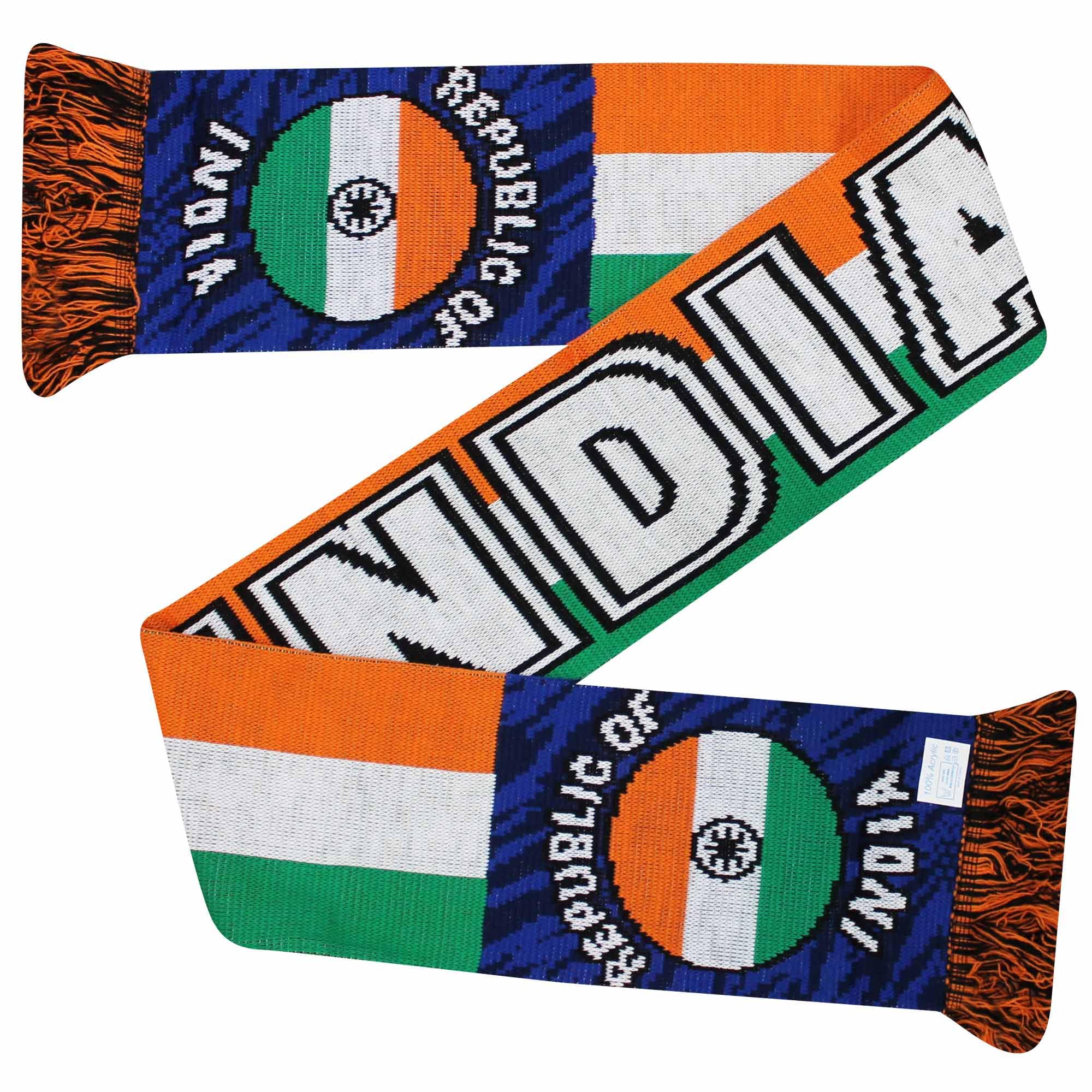 India Flag Cricket & Sports Fans Acrylic Scarf