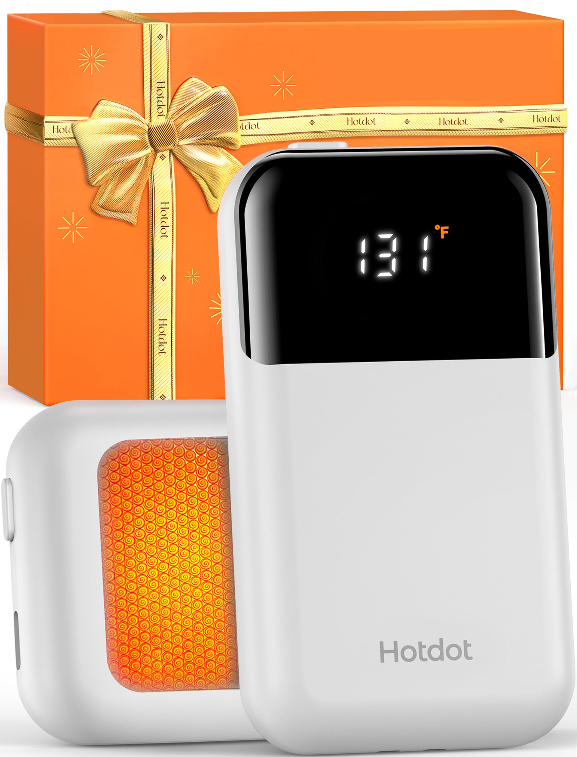 Photo 1 of ***(parts only/ missing parts/ non functional)***AI Hand Warmers Rechargeable 2 Pack, 4 Heat Levels (104–131°F), Real-Time Temp & Battery Display, Electric Hand Warmers, Fast Heating, Fits in Gloves/Pocket, Gifts for Women & Men