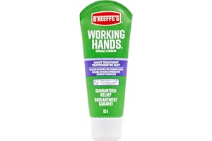 O'Keeffe's Working Hands Night Treatment Hand Cream, Restorative Lotion Works While You Sleep, Deep Conditioning Oils, 3oz/85