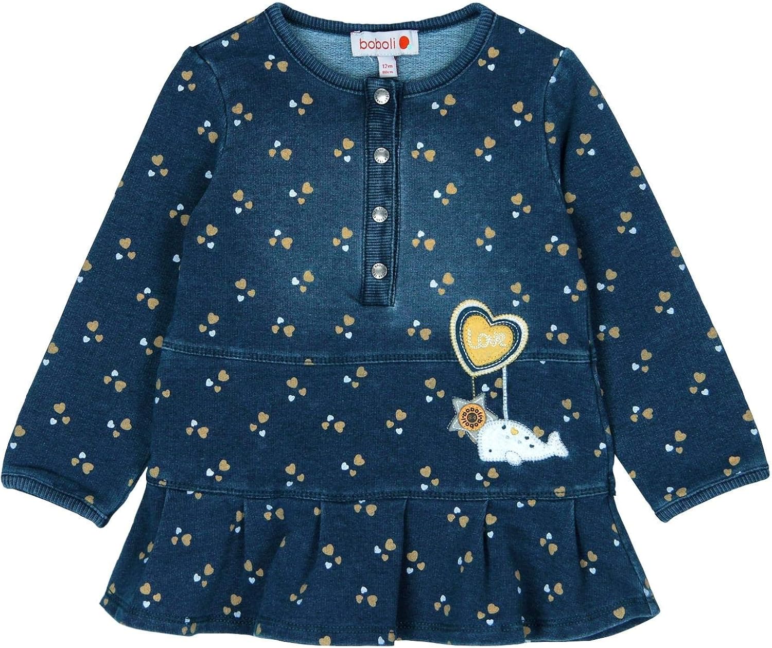 Pantaloni Boboli 290001 Boboli Pantalone In Felpa Denim Per