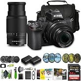 Nikon Z50 Camera with 16-50mm &amp; 50-250mm Dual Lens &amp; Battery Bundle | For Photography &amp; Video | Photo Editing Software + 64GB Memory Card + More