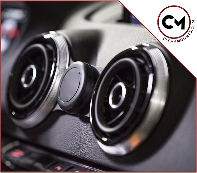 Amazon.com: Clearmounts Audi Phone Holder - Low Profile Magnetic Mount ...
