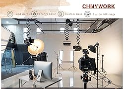 CHNYWORK 7ftx5ft Winter Night Landscape Backdrop