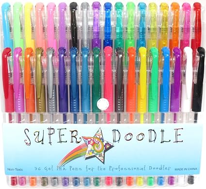 Amazon.com: Super Doodle 14 Color Gel Pen Set - Artist Quality Gel ... Amazon.com: Super Doodle 14 Color Gel Pen Set - Artist Quality Gel ...