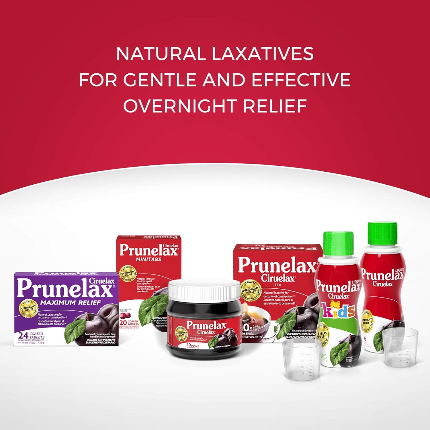 Prunelax Ciruelax Natural Laxative Maximum Relief Tablets, 100Count: Health & Personal Care