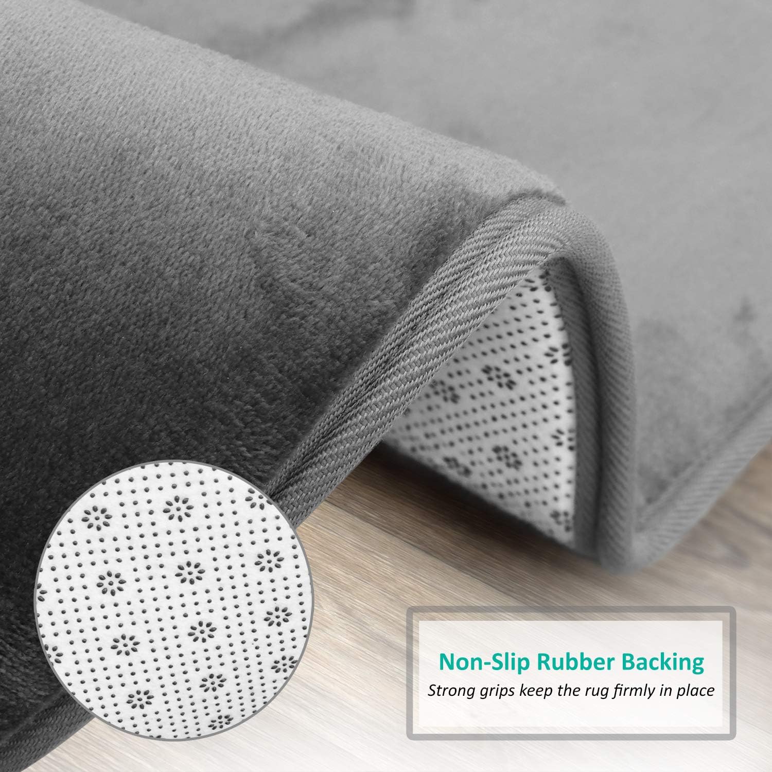 Clara Clark Memory Foam Bath Mat Ultra Soft Non Slip and Absorbent Bathroom Rug, Set of 3 - Small/Large/Contour, Gray, 3 Count: Home & Kitchen